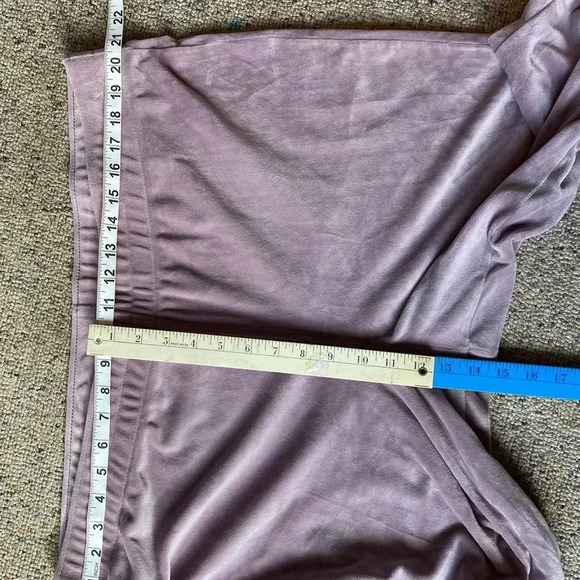 Avia Light Purple Velour Casual Cozy Pull On Pants Women Plus Size XXXL (22) - Picture 3 of 8